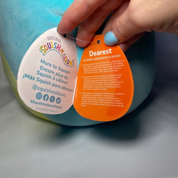 Squishmallows Dearest Swamp Monster Teal Plush Halloween 12in S12 #2354 NWT - Picture 8 of 11